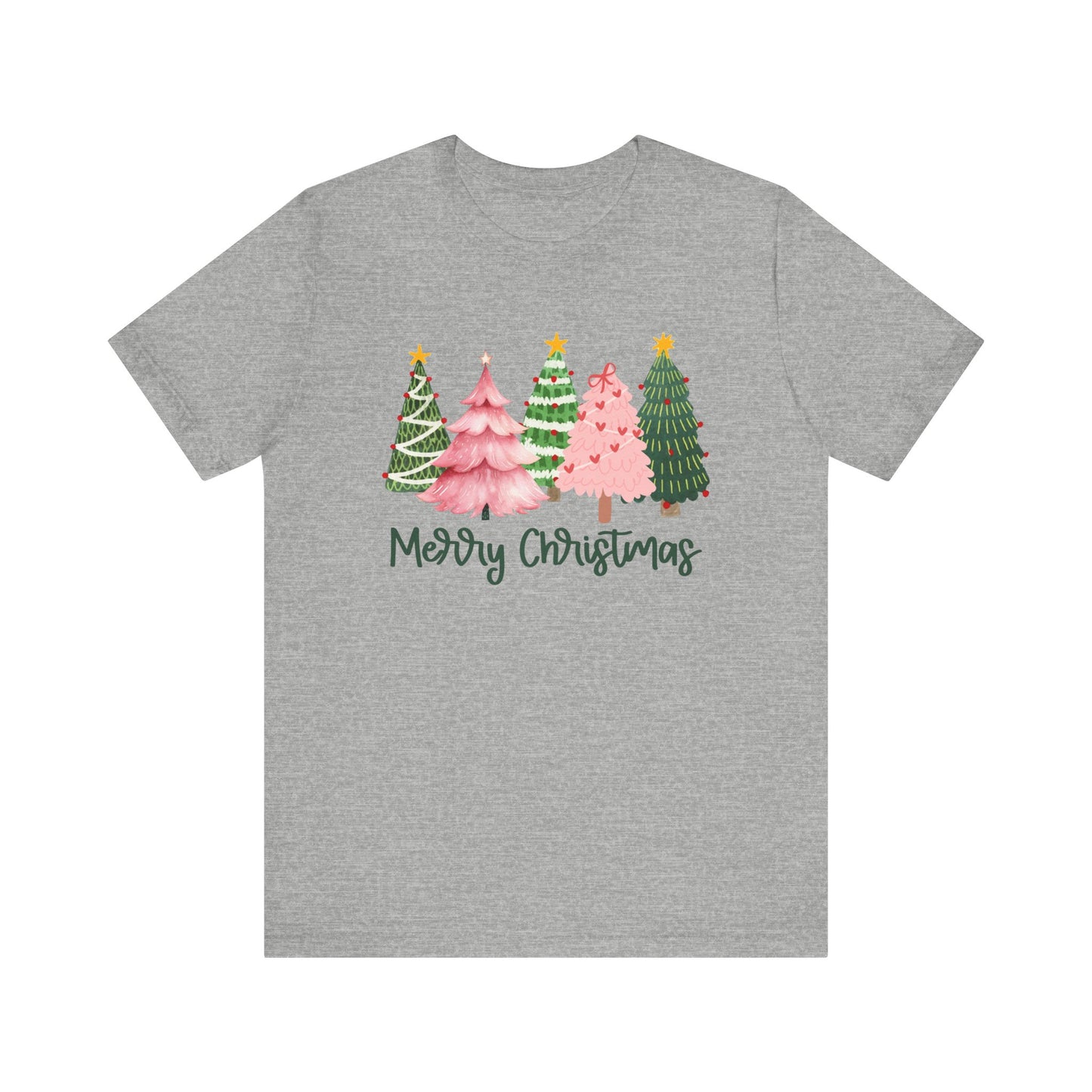 Pink Trees Merry Christmas T-Shirt