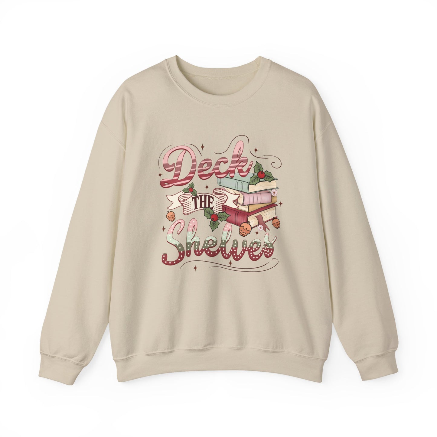 Deck the Shelves Bookish Christmas Sweatshirt