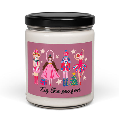 Tis the Season Nutcracker Christmas 9oz Scented Soy Candle