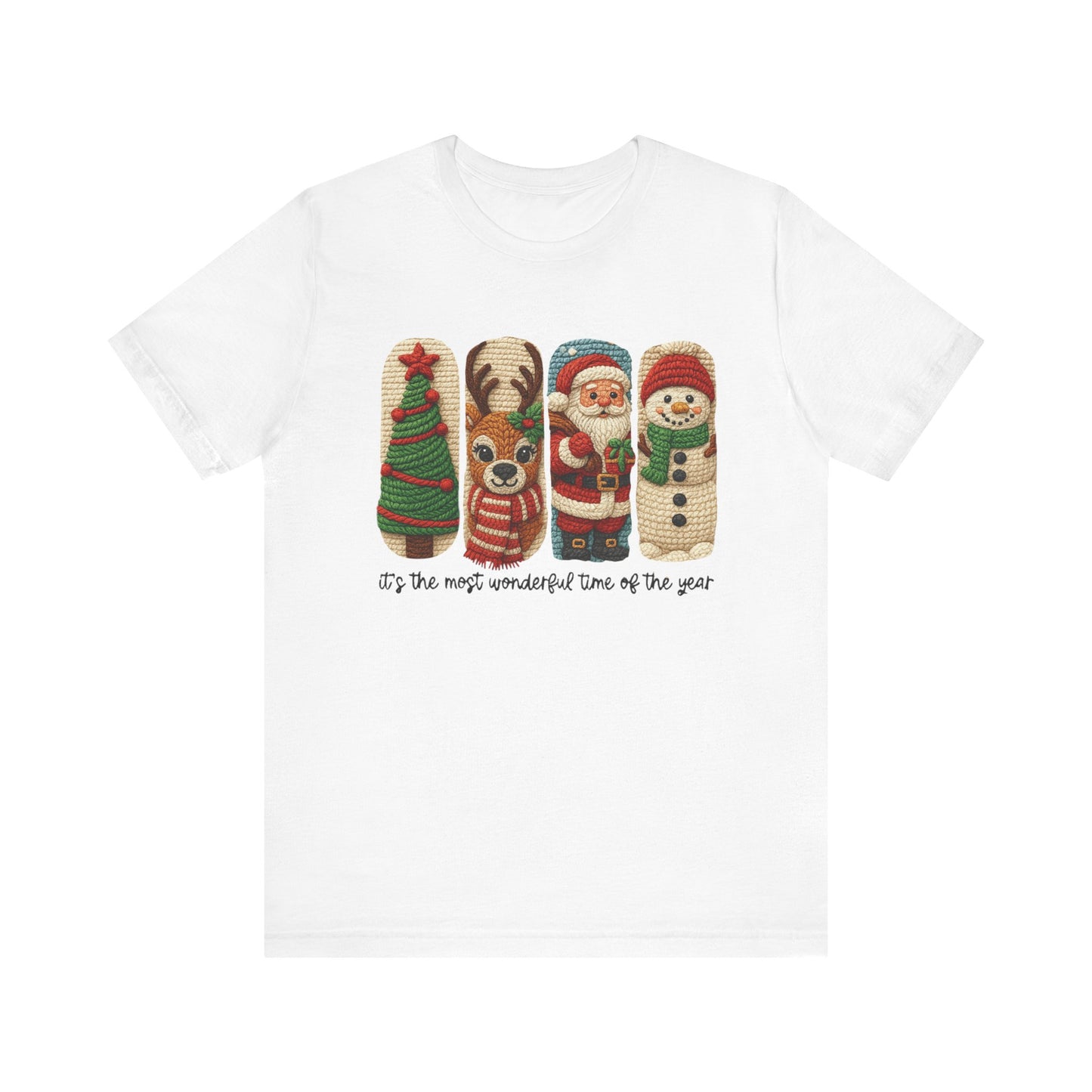 It's the Most Wonderful Time of the Year Christmas T-Shirt - Faux Yarn