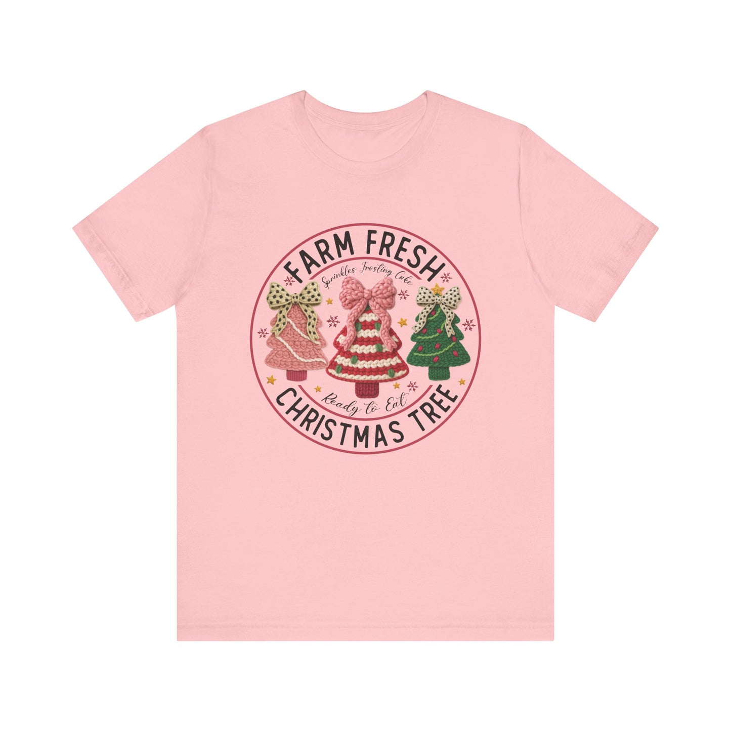 Farm Fresh Christmas Trees T-Shirt - Faux Yarn
