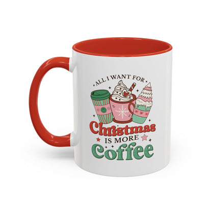 All I Want for Christmas is More Coffee Mug - 11 oz. or 15 oz.