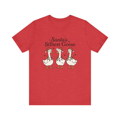 Santa's Silliest Goose Christmas T-Shirt