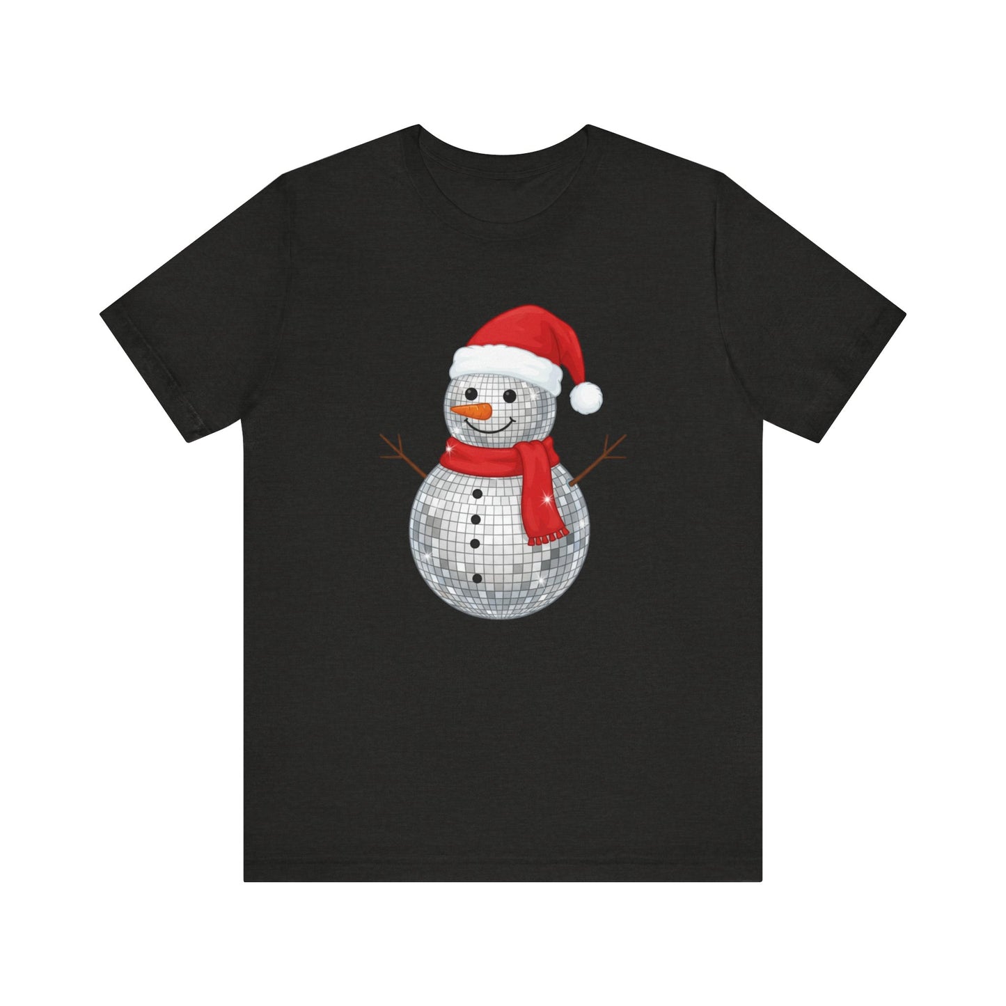 Disco Ball Snowman Christmas T-Shirt