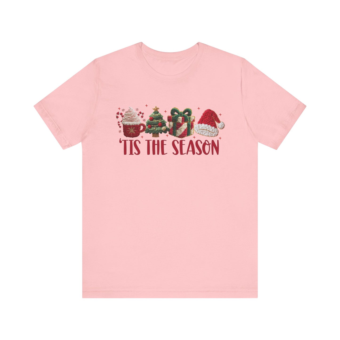 Tis the Season Icons Christmas T-Shirt - Faux Yarn