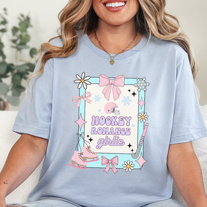 Hockey Romance Girlie T-Shirt Just So Happy