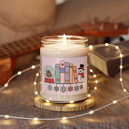 Cozy Book Shelf Christmas 9oz Scented Soy Candle
