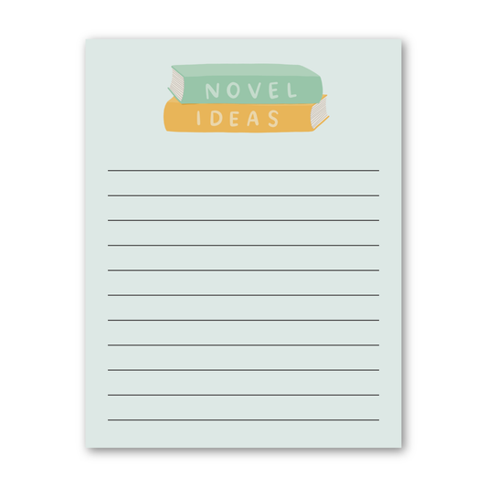Novel Ideas Notepad for Book Lovers