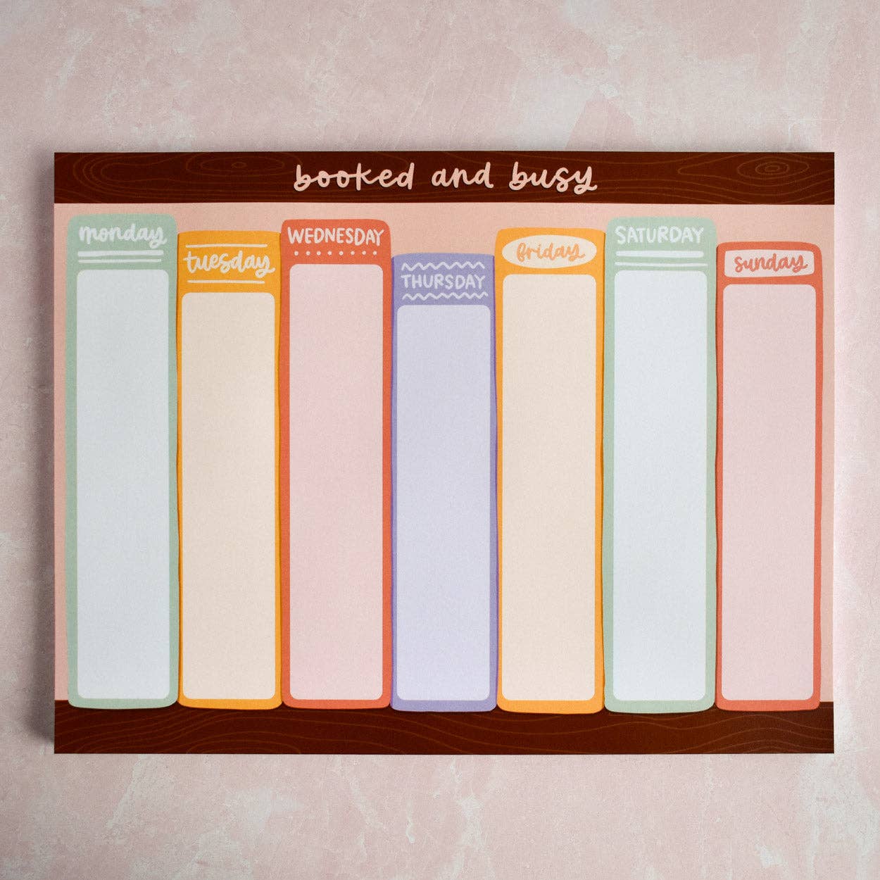 Bookish Notepad - Large Booked and Busy Weekly Planner