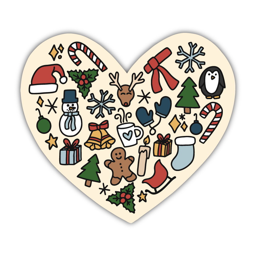 I Love Christmas Sticker