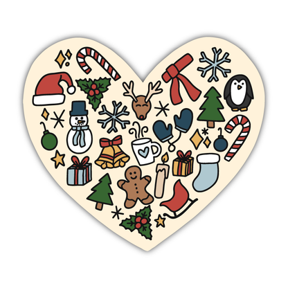 I Love Christmas Sticker