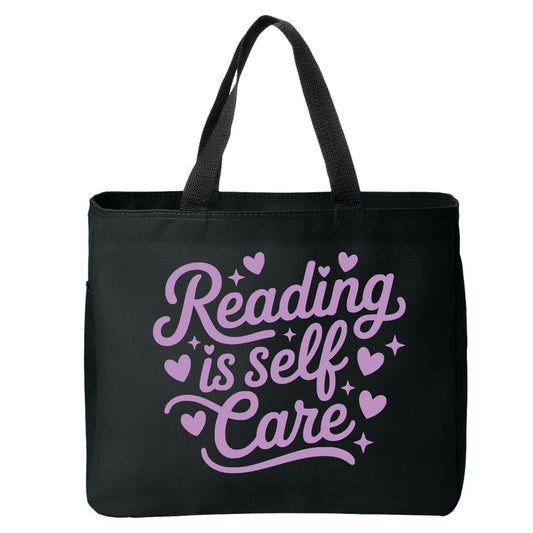 Reading is Self Care Tote Bag Just So Happy