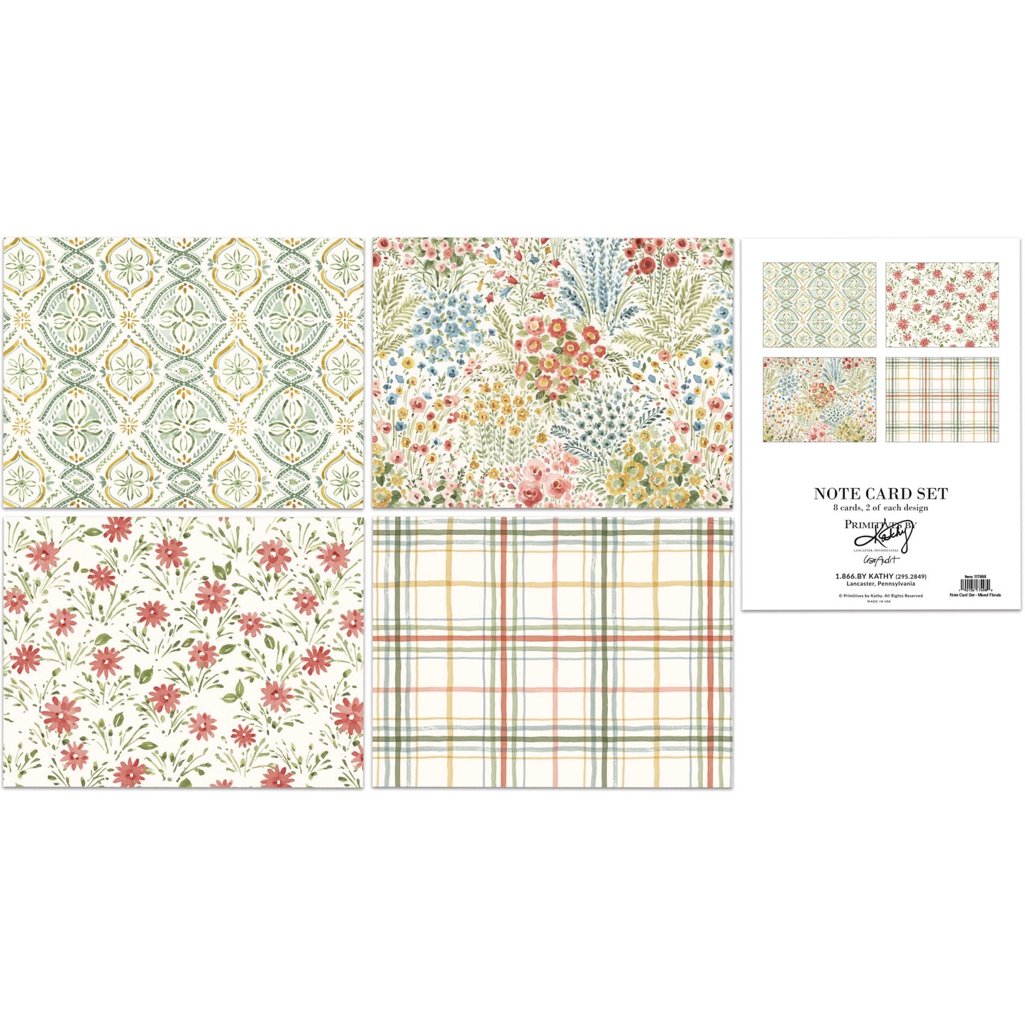 Mixed Florals Note Card Set