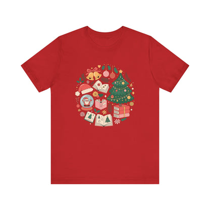 Bookish Snow Globe Christmas T-Shirt