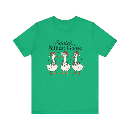 Santa's Silliest Goose Christmas T-Shirt