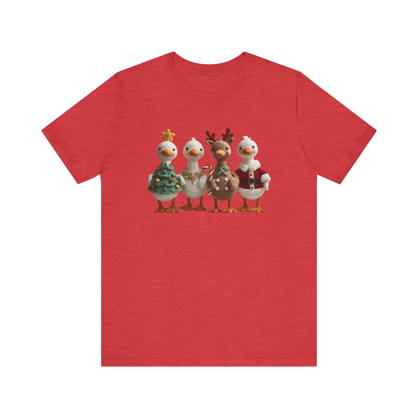 Silly Goose Gang Christmas T-Shirt - Faux Yarn