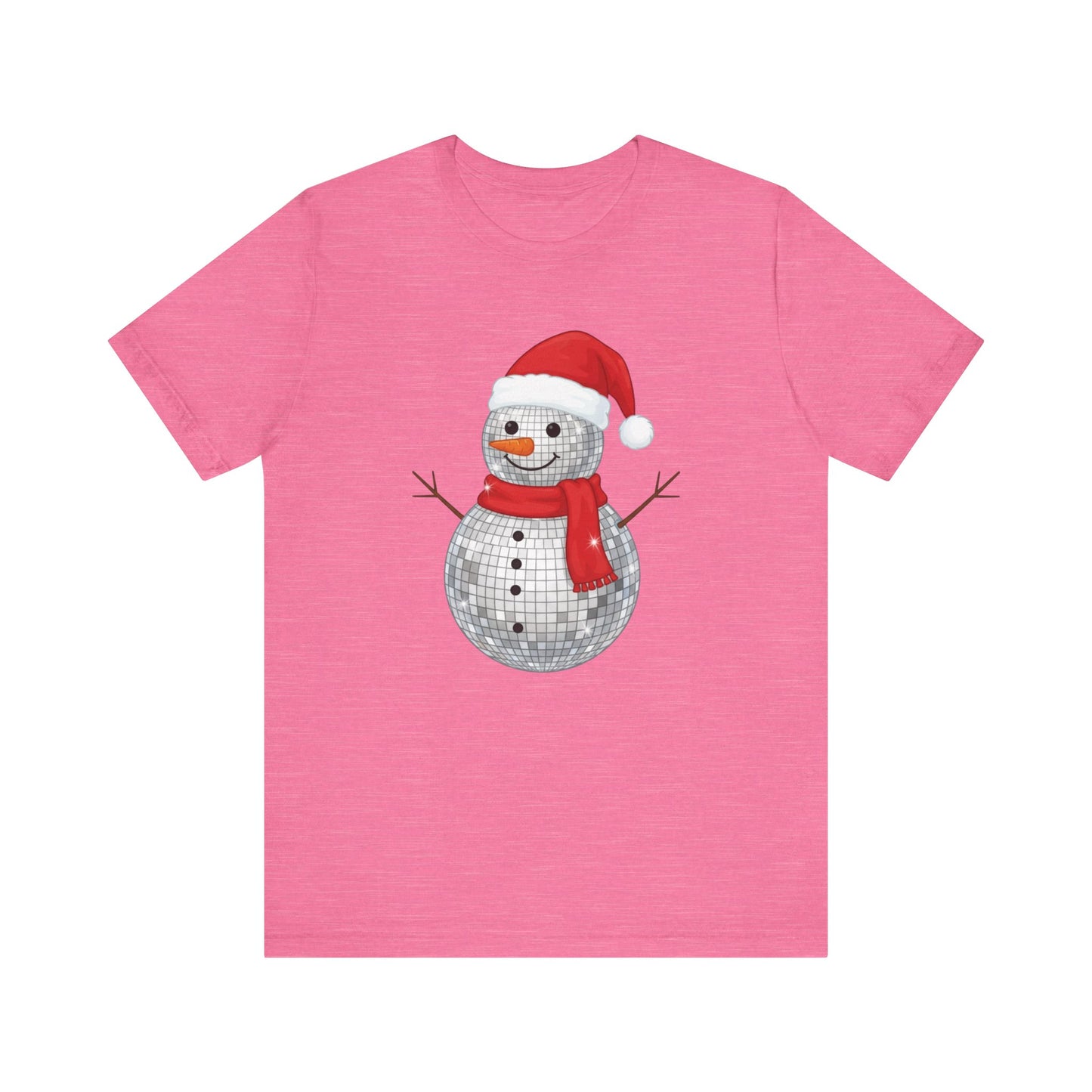 Disco Ball Snowman Christmas T-Shirt