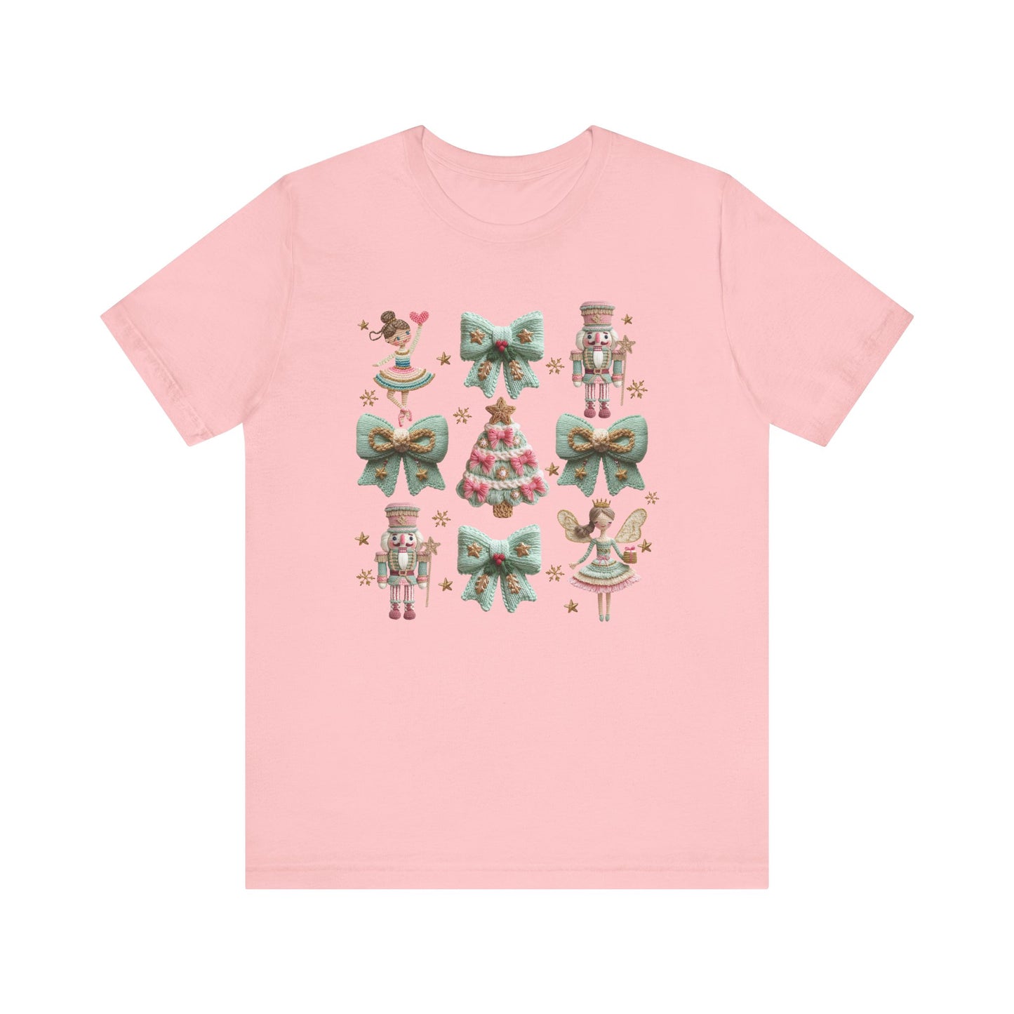 Nutcracker Coquette Christmas T-Shirt - Faux Yarn