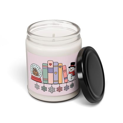 Cozy Book Shelf Christmas 9oz Scented Soy Candle