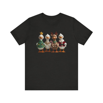 Silly Goose Gang Christmas T-Shirt - Faux Yarn
