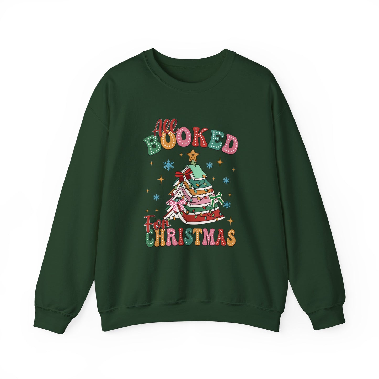 All Booked for Christmas Bookish Sweatshirt