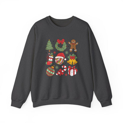 Disco Ball Christmas Sweatshirt