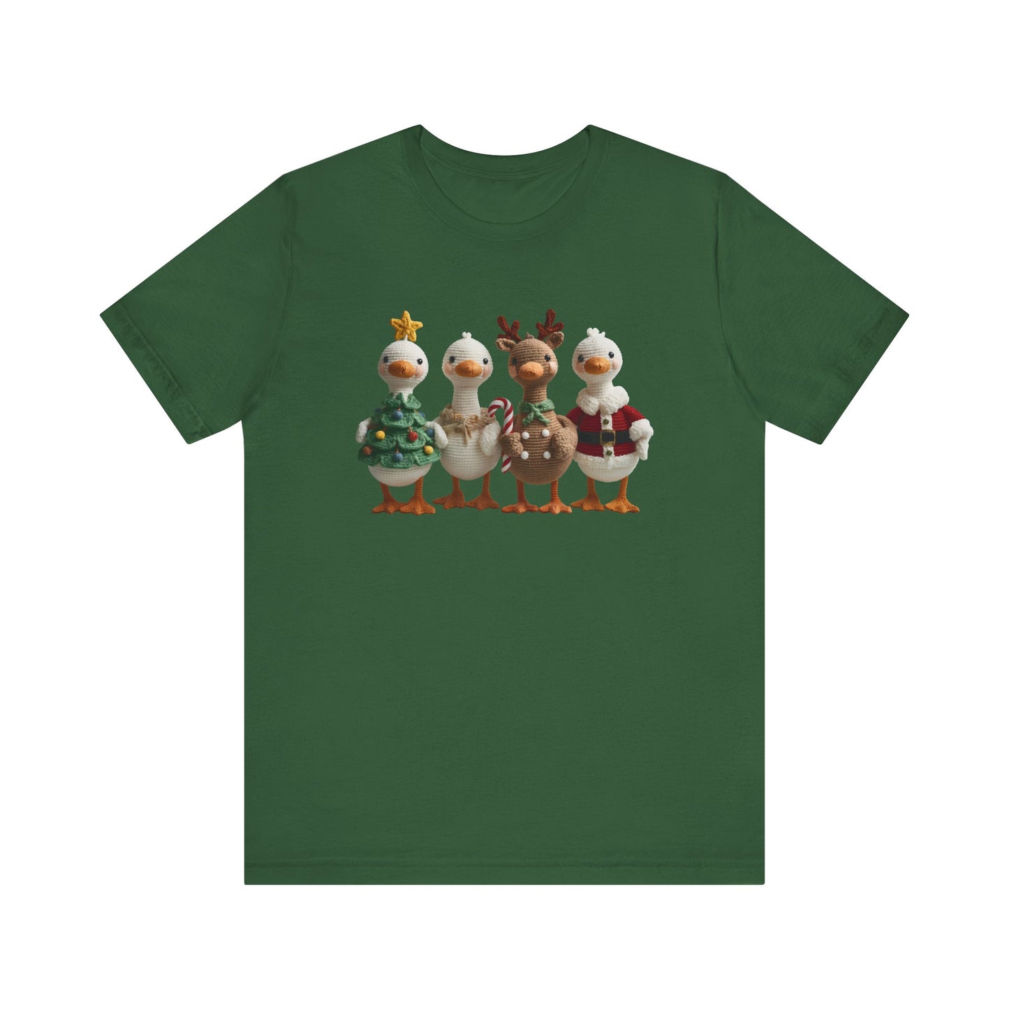 Silly Goose Gang Christmas T-Shirt - Faux Yarn