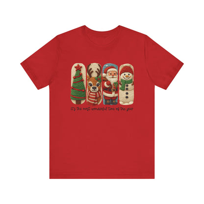 It's the Most Wonderful Time of the Year Christmas T-Shirt - Faux Yarn