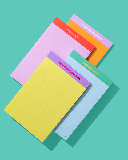 Large List Pad - "This Girl is on Fire" - 75 Sheets