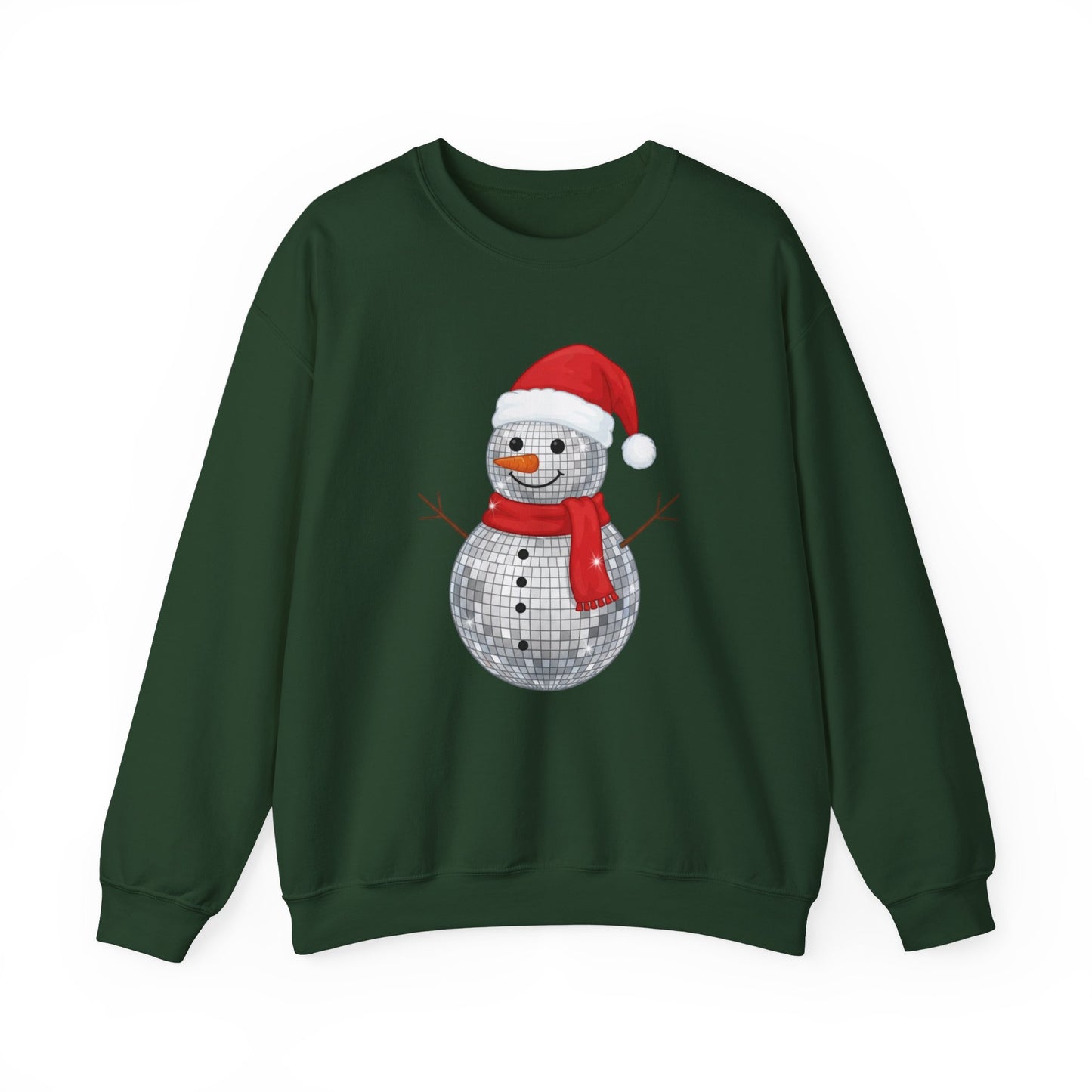 Disco Ball Snowman Christmas Sweatshirt