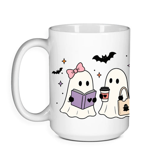 Ghosts Reading - Halloween Bookish Mug