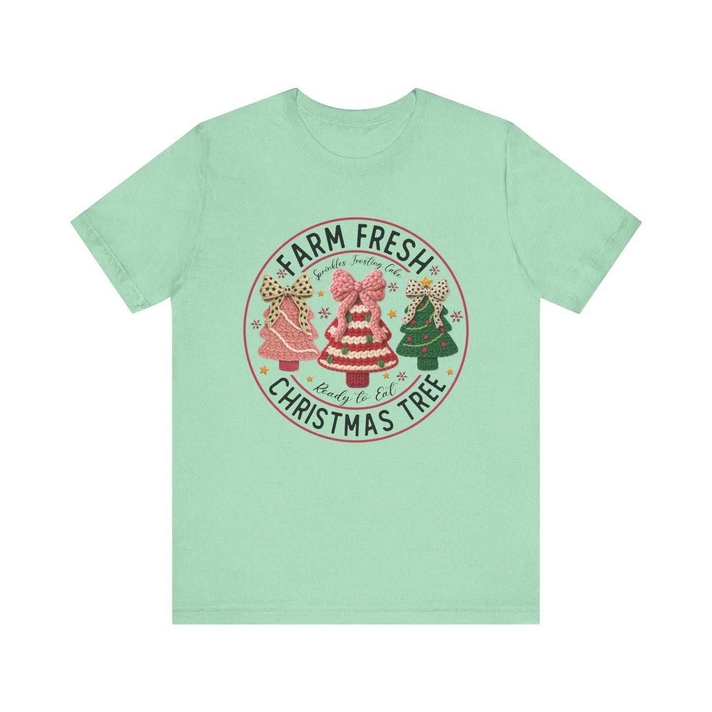 Farm Fresh Christmas Trees T-Shirt - Faux Yarn