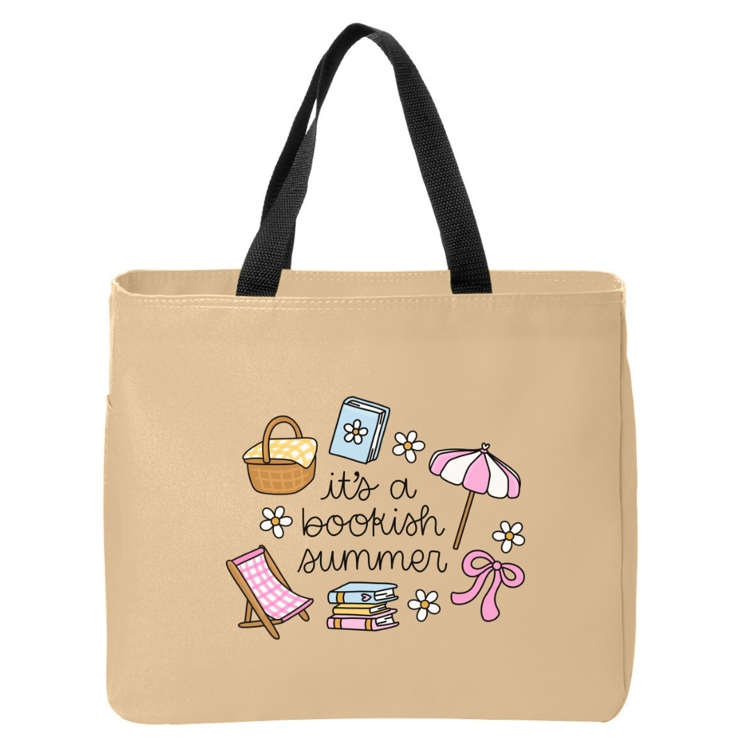 It's a Bookish Summer Doodles Tote Bag Just So Happy
