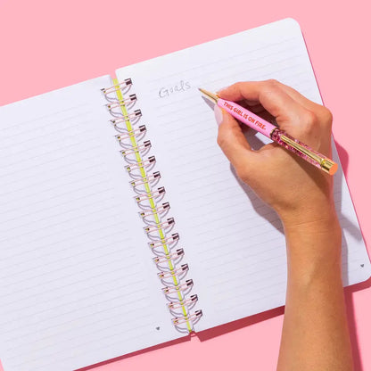 Pen - "This Girl is on Fire" -Pink w/Pink Confetti