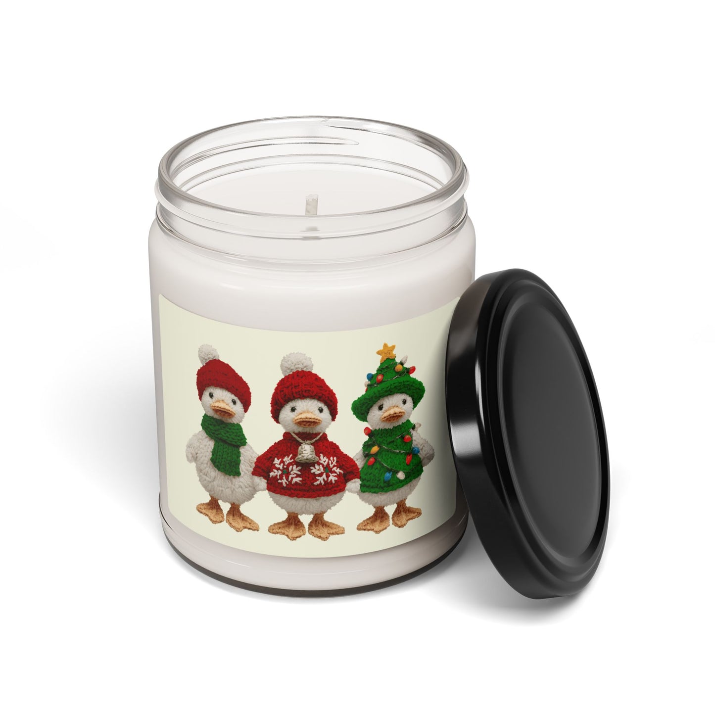 Cute Christmas Geese 9oz Scented Soy Candle