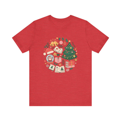 Bookish Snow Globe Christmas T-Shirt