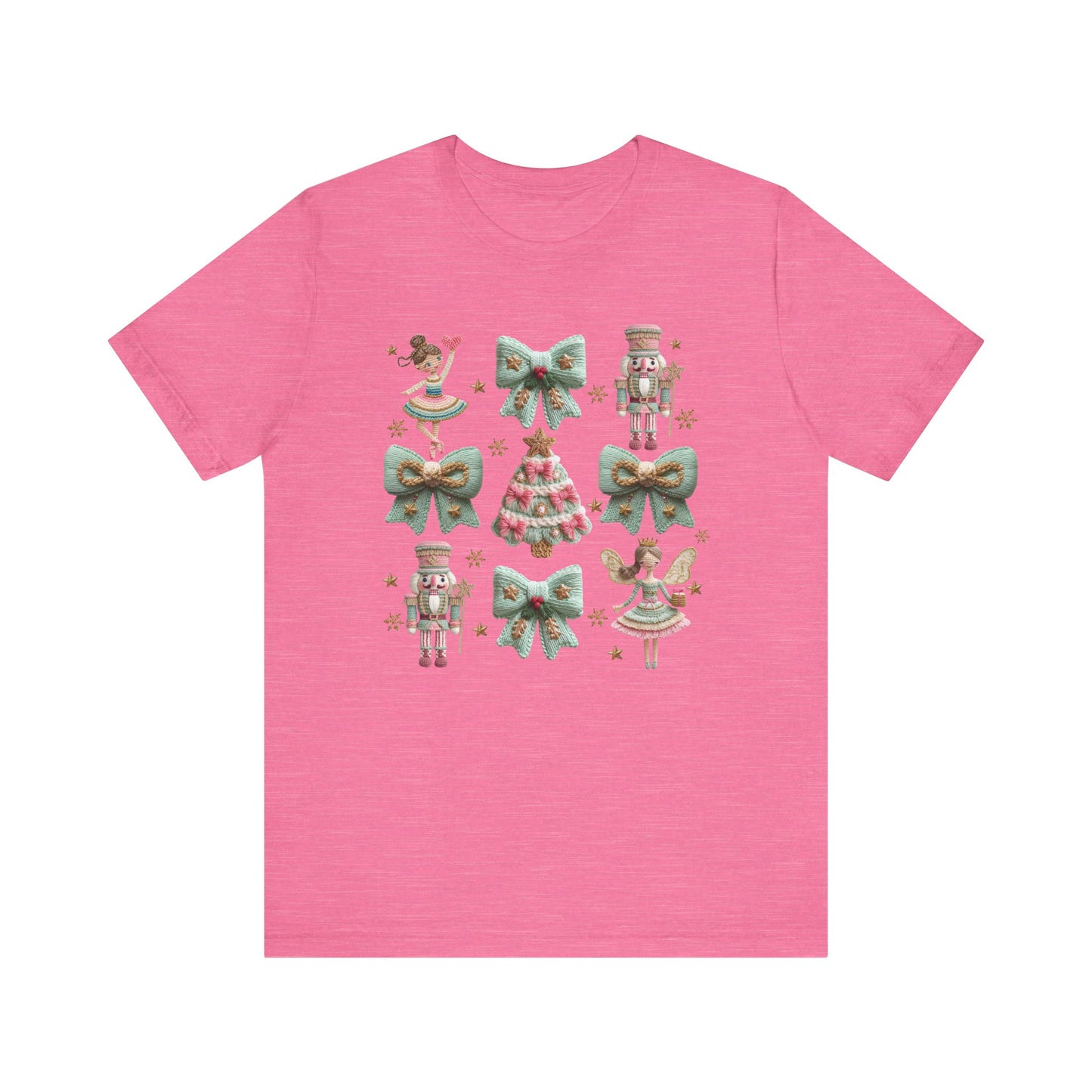 Nutcracker Coquette Christmas T-Shirt - Faux Yarn
