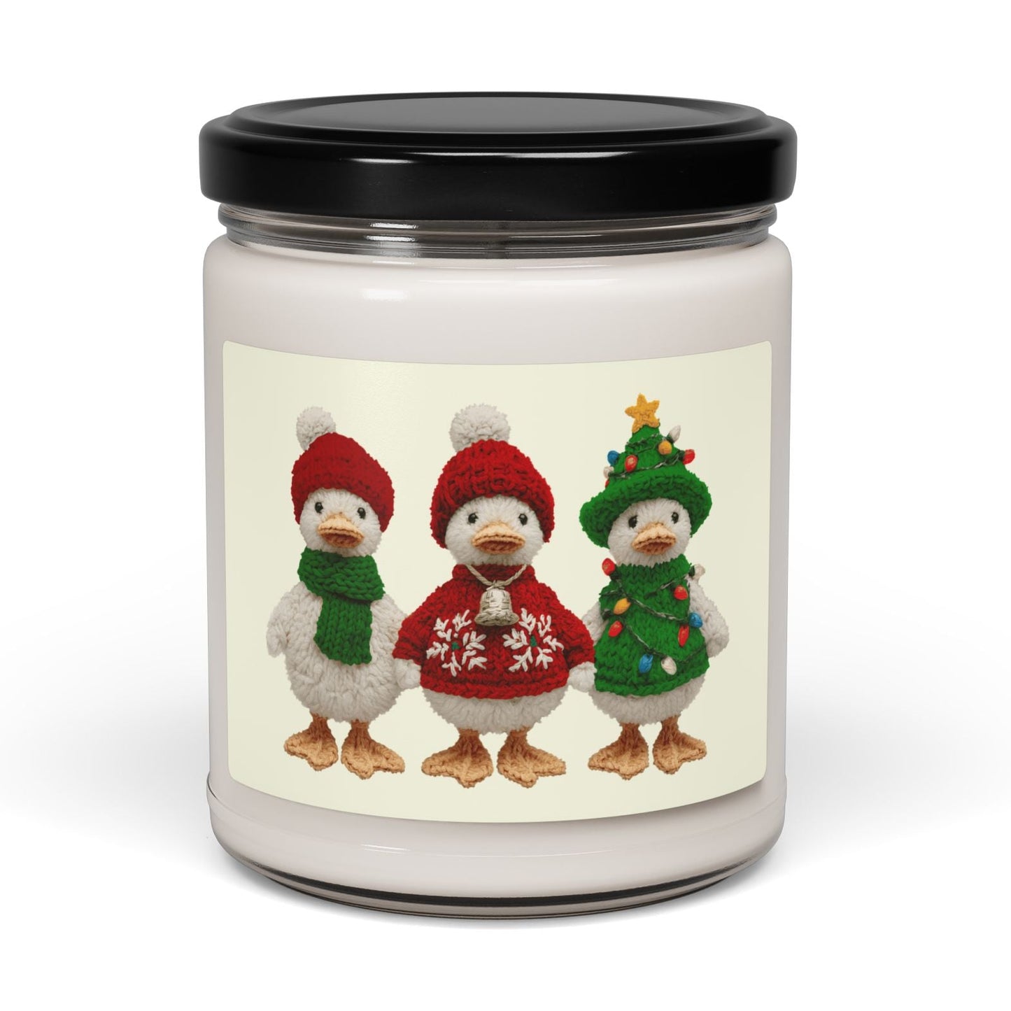 Cute Christmas Geese 9oz Scented Soy Candle
