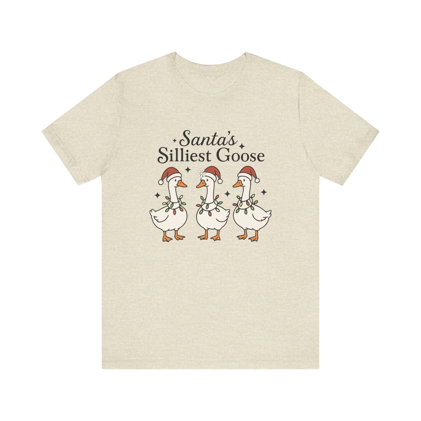 Santa's Silliest Goose Christmas T-Shirt