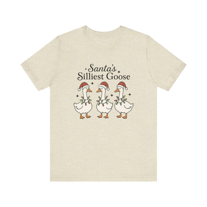 Santa's Silliest Goose Christmas T-Shirt