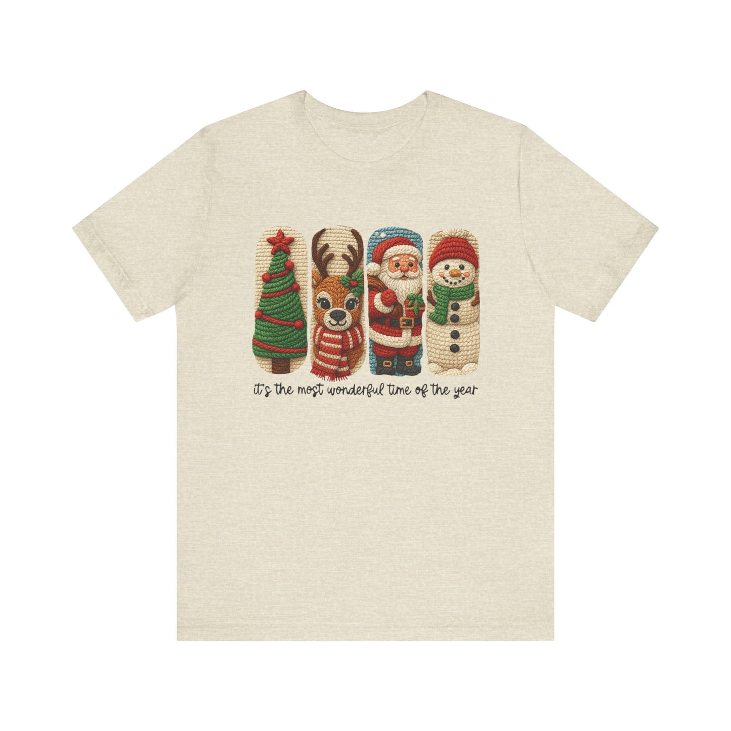 It's the Most Wonderful Time of the Year Christmas T-Shirt - Faux Yarn