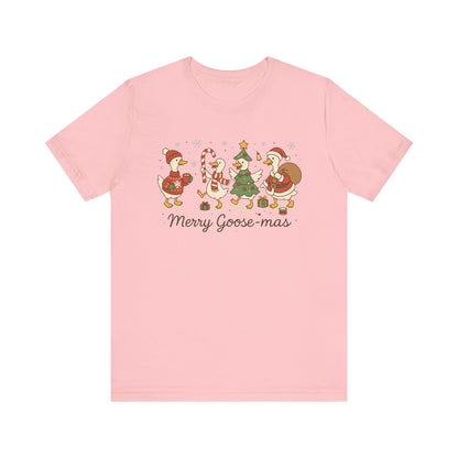 Merry Goosemas Christmas Goose T-Shirt