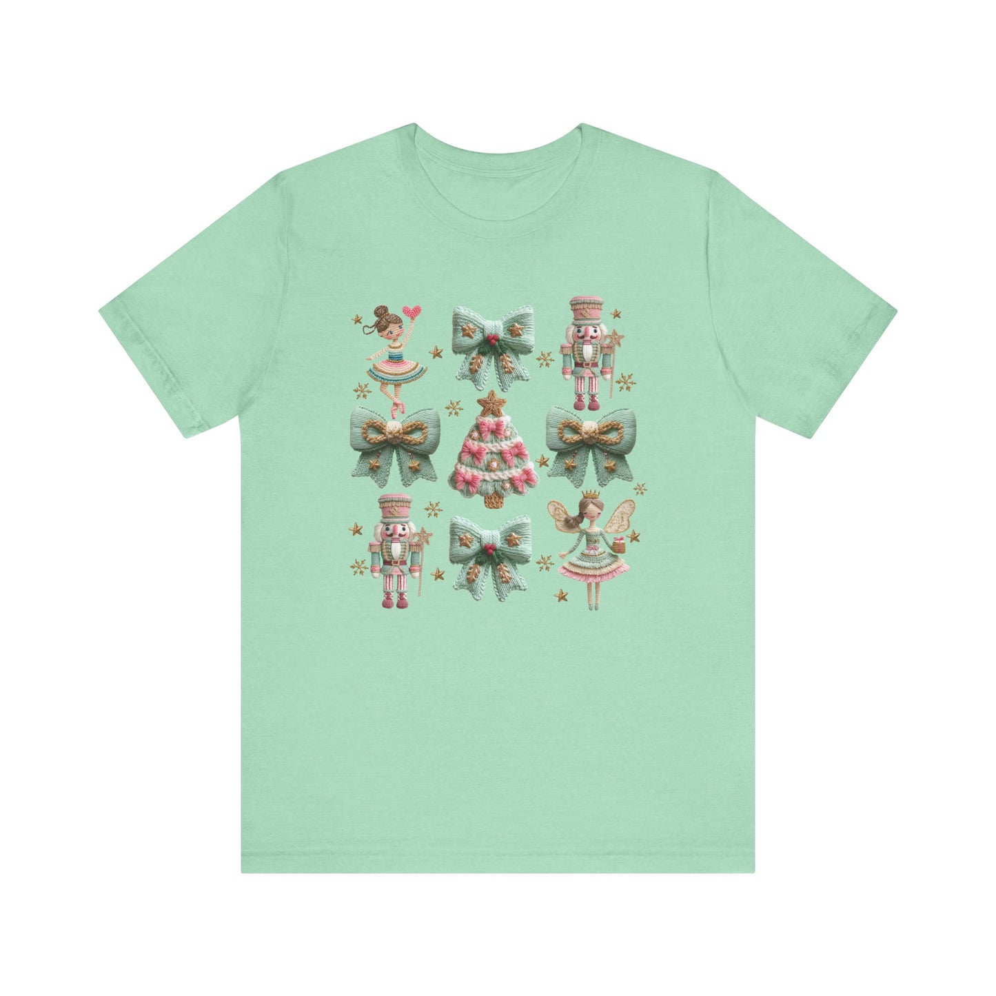 Nutcracker Coquette Christmas T-Shirt - Faux Yarn