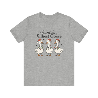 Santa's Silliest Goose Christmas T-Shirt