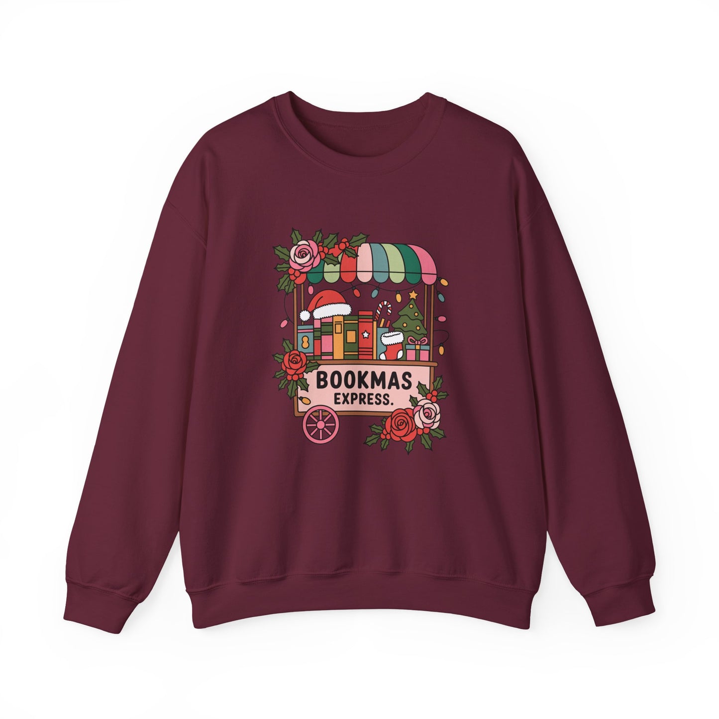 Bookmas Express Bookish Christmas Sweatshirt