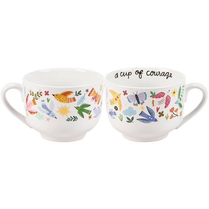 A Cup Of Courage Mug Primitives by Kathy