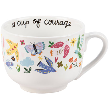 A Cup Of Courage Mug Primitives by Kathy