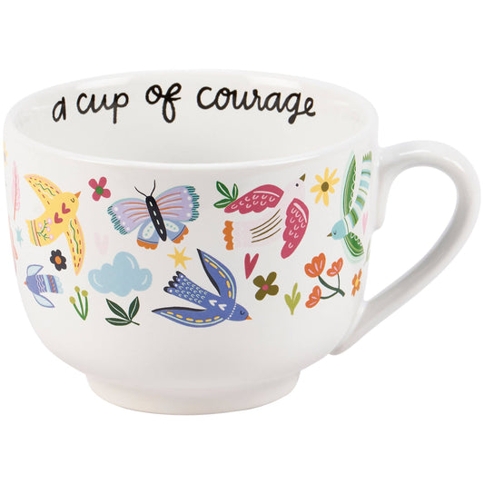 A Cup Of Courage Mug Primitives by Kathy