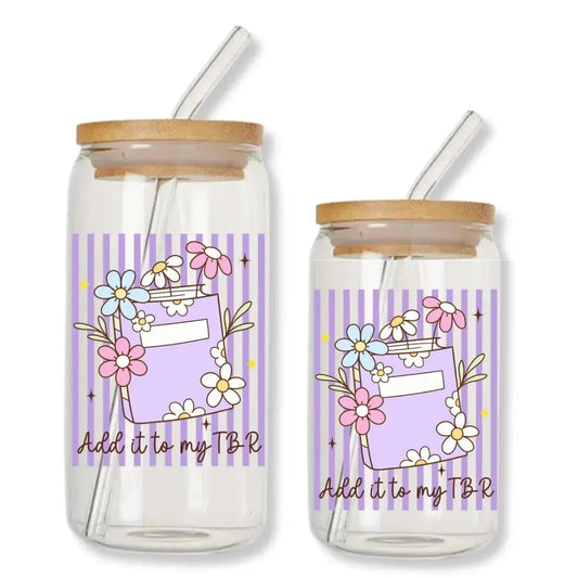 Bookish Glass Cups