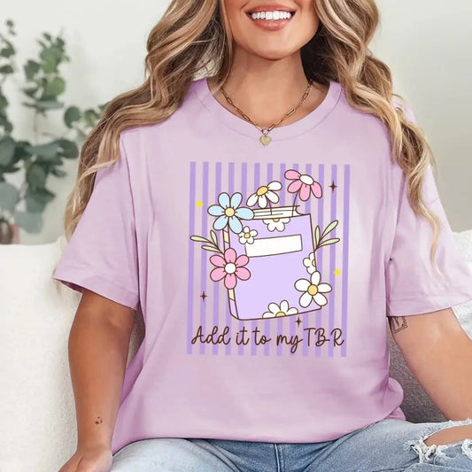 Add It to My TBR T-Shirt Stripes